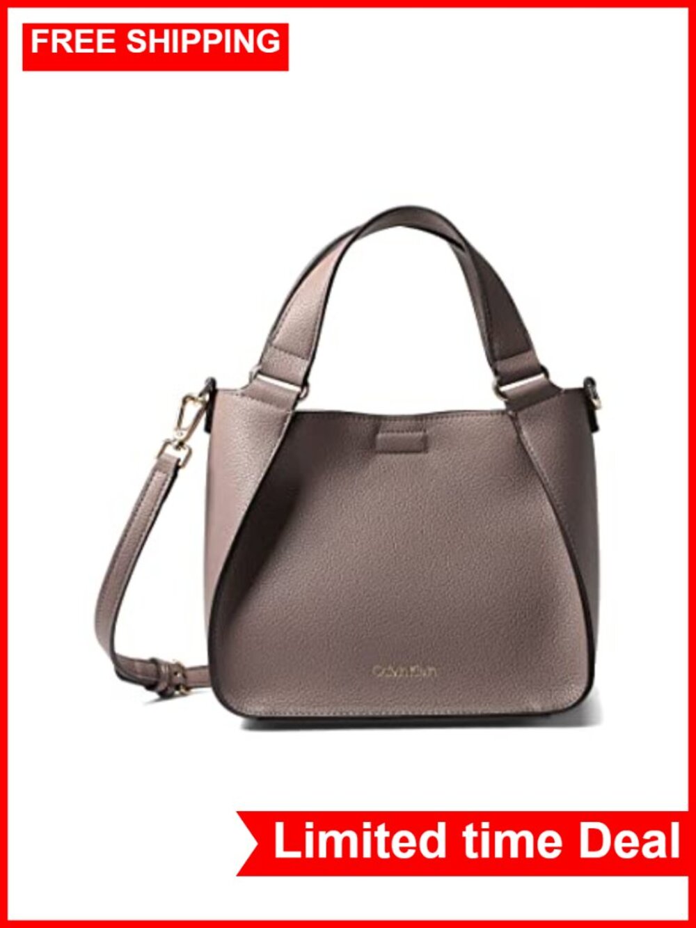 Faux Leather Crossbody Satchel Adjustable Removable Strap Everyday Travel